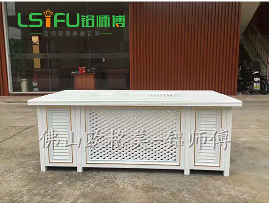 鋁師傅白色全鋁茶幾效果圖 鋁師傅白色全鋁茶幾效果圖