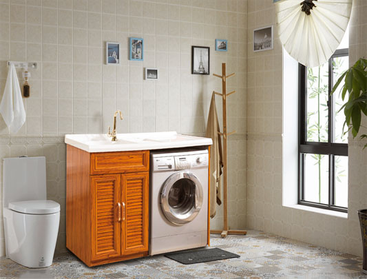 鋁師傅智能全鋁洗衣機(jī)浴柜裝修效果圖