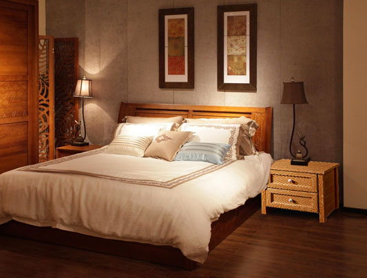 鋁師傅臥室全鋁床頭柜裝修效果圖