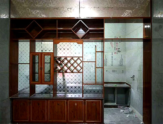 鋁師傅全鋁屏風(fēng)隔斷墻柜裝修效果圖