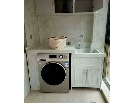 鋁師傅全鋁洗衣機(jī)浴室柜裝修效果圖