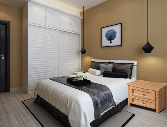 鋁師傅最新高檔全鋁床頭柜裝修效果圖