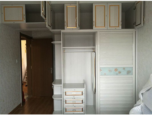 碧桂園華府移門推拉全鋁衣柜定制展開效果圖