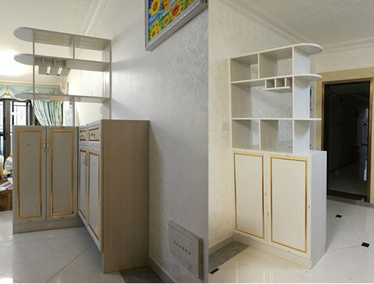 碧桂園樓房(客廳全鋁屏風(fēng)柜裝修效果圖) 碧桂園樓房(客廳全鋁屏風(fēng)柜裝修效果圖)