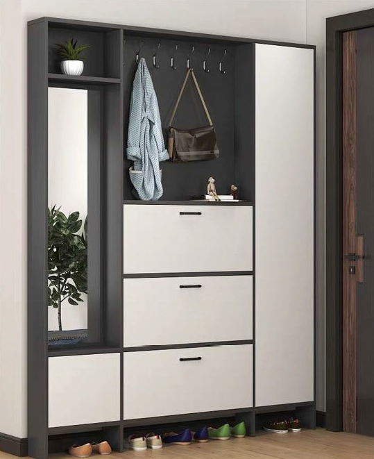 這樣的全鋁玄關(guān)鞋柜就算老師傅也找不到一點＂