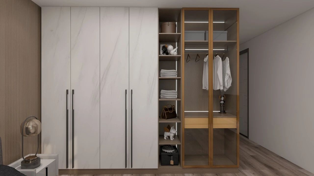 風(fēng)格多樣化的輕奢極簡(jiǎn)全鋁衣柜設(shè)計(jì)大全